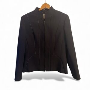 H3- Kasper Women’s size 10  Black Women's Suit Top Jacket  Blazer